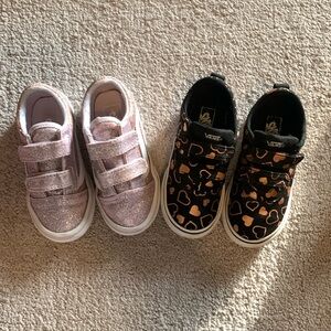 Toddler size 9 VANS with Velcro closure